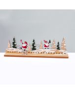 WOODEN XMAS COUNTDOWN WITH SANTA ΔΙΑΚΟΣΜHTIKO ΜΟΤΙΦ 33x5x10cm ACA X063361