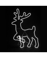 "STANDING REINDEER" 500LED ΣΧΕΔΙΟ 5m ΦΩΤΟΣΩΛ ΝΕΟΝ ΨΥΧΡΟ ΛΕΥΚΟ IP44 54x82cm 1.5m ΚΑΛΩΔ ACA X085002414