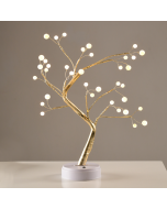 “TREE WITH BALL LIGHTS” 36 LED ΛΑΜΠΑΚ ΜΠΑΤΑΡ(3xAA)/USB ΘΕΡΜΟ ΛΕΥΚΟ IP20 50cm ACA X1036152