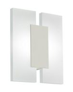 Eglo Metrass2 Μοντέρνο Φωτιστικό Τοίχου με Ενσωματωμένο LED και Θερμό Λευκό Φως σε Λευκό Χρώμα Πλάτους 17cm 96043