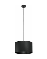 Eglo Maserlo 1 Κλασικό Κρεμαστό Φωτιστικό Μονόφωτο με Ντουί E27 σε Μαύρο Χρώμα 99042