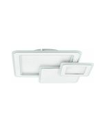 Eglo Mentalurgia Μοντέρνα Μεταλλική Πλαφονιέρα Οροφής με Ενσωματωμένο LED σε Λευκό χρώμα 49cm 99398