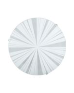 Eglo Mars Κλασική Γυάλινη Πλαφονιέρα Οροφής με Ντουί E27 σε Λευκό χρώμα 25cm 89239