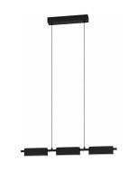 Eglo Rovira Μοντέρνο Κρεμαστό Φωτιστικό Ράγα με Ενσωματωμένο LED σε Μαύρο Χρώμα 99821