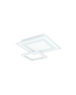 Eglo Savatarila-Z Μοντέρνα Μεταλλική Πλαφονιέρα Οροφής με Ενσωματωμένο LED σε Λευκό χρώμα 45cm 900023