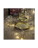 ΜΠΟΥΚΕΤΑΚΙΑ 120 MINI LED, ΜΠΑΤΑΡΙΑΣ, ΜΕ ΧΡΟΝΟΔΙΑΚΟΠΤΗ, 6 ΜΠΟΥΚΕΤΑ x 20 LED, ΑΣΗΜΙ ΧΑΛΚΟΣ, ΘΕΡΜΟ ΛΕΥΚΟ LED, ΑΠΟΣΤΑΣΗ ΜΠΟΥΚΕΤΩΝ  30cm, ΠΡΟΕΚΤΑΣΗ ΠΑΡΟΧΗΣ 50cm, IP44 Eurolamp 600-11459