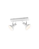 Σποτ Δίφωτο 2xE14  40x13,8xΗ22,8cm Μέταλλο Λευκό Ματ Trio Roxie 811900231