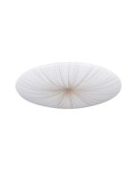 Eglo Nieves Μοντέρνα Μεταλλική Πλαφονιέρα Οροφής με Ενσωματωμένο LED σε Λευκό χρώμα 51cm 900501