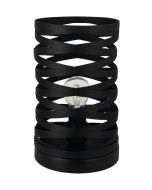 Eglo Cremella Επιτραπέζιο Διακοσμητικό Φωτιστικό με Ντουί για Λαμπτήρα E27 σε Μαύρο Χρώμα 99506