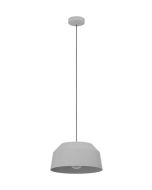 Eglo Contrisa Μοντέρνο Κρεμαστό Φωτιστικό Μονόφωτο Καμπάνα με Ντουί E27 σε Γκρι Χρώμα 900379