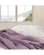 ΚΟΥΒΕΡΛΙ Cottage Simplicity ΜΩΒ MICROFIBER 160x220cm San Lorentzo 7092PURPLE