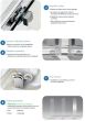 Πόρτα Ντουζιέρας  Μ127-131 Υ195 εκ.Mirror Finish 1 Σταθερό-1 Ανοιγόμενο, 6 χιλ.Clean Glass,Ύψος 195 εκ.Devon Primus Plus Pivot Infill PIR130C-100