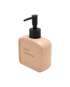 Αντλία Σαπουνιού Ρητίνης 210ml Μπεζ Estia Home Art Text 02-13417