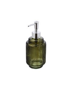 Αντλία Σαπουνιού Γυάλινη Λαδί 380ml Estia Home Art Olive Series 02-14872