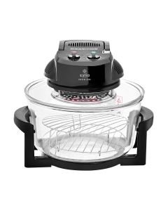 Φουρνάκι Ρομπότ Μαύρο με Αντιστάσεις 1400w 12lt Estia Home Crystal Cook 06-16555