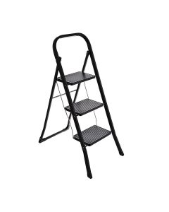 Σκαλοσκαμπώ 46x71x105cm με 3 Σκαλιά Black Estia Home Art 04-14711