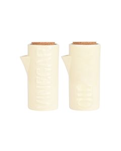 Μπουκάλια για Λάδι & Ξύδι Κεραμικά Estia Home Art Allure Ivory 01-24987