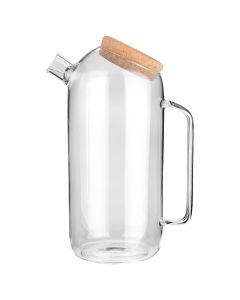 Κανάτα Γυάλινη 1800ml με Καπάκι Φελλού Estia Home Art 01-23584