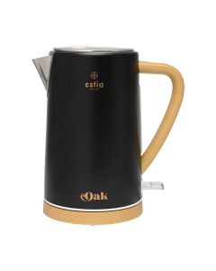 Βραστήρας 2200w 1,7lt Ανοξείδωτος Μαύρος Estia Home Art Oak 06-18887 