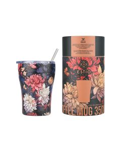 Θερμός Coffee Mug 350ml Estia Home Art Save the Aegean Midnight Blossom 01-22945