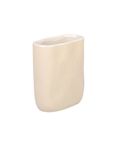 Ποτηράκι Μπάνιου Μπεζ Κεραμικό  8.5x4.5x11cm Estia Home Art Grain 02-27636