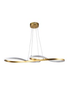 Φωτιστικό Κρεμαστό 75x32xH80cm "Φιδάκι" Χρυσό Ματ Led 20w 3000K 1100lm PDC 681 GD ARlight 0104427