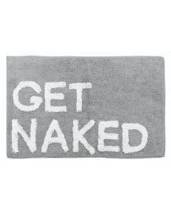Ταπέτο Μπάνιου Βαμβακερό Γκρι  Ανοιχτό 50*80 εκ.Ecocasa Get Naked  02-4309