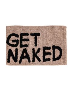 Ταπέτο Μπάνιου Βαμβακερό Μπεζ 50x80εκ.Get Naked Estia Home Art 02-4323 