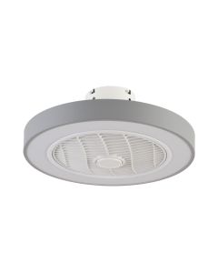 Ανεμιστήρας Οροφής με Τηλεχειριστήριο Ø50xY19cm 36W 3CCT LED Fan Light in Grey Color Inlight Chilko 101000330