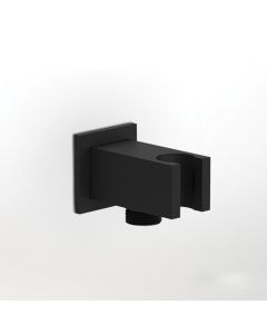 Παροχή Νερού με Στήριγμα Τηλεφώνου Eurorama Black Matt  C20141-400