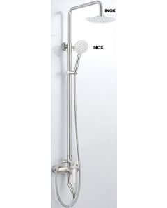 Στήλη Ντους 3 εξόδων Inox 304 Χρωμέ Domistyle 22054