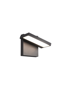 Horton Στεγανή Επιτοίχια Πλαφονιέρα Εξωτερικού Χώρου με Ενσωματωμένο LED σε Μαύρο Χρώμα 226360142 Trio Lighting 226360142