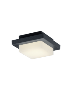 Hondo Στεγανή Επιτοίχια Πλαφονιέρα Εξωτερικού Χώρου με Ενσωματωμένο LED σε Μαύρο Χρώμα 228960142 Trio Lighting 228960142