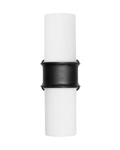 Επιτοίχιο εξωτερικό φωτιστικό πλαστικό 2φωτο D-274 BLACK Heronia 32-0097