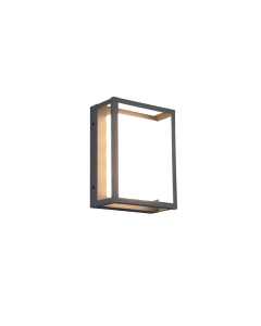 Witham Στεγανή Επιτοίχια Πλαφονιέρα Εξωτερικού Χώρου με Ενσωματωμένο LED σε Γκρι Χρώμα 277860142 Trio Lighting 277860142