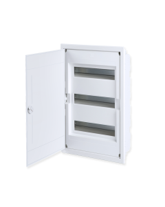 FLUSH MOUNTING 36 MODULES 3 ROWS WHITE DOOR  ACA 282U36AW