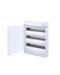 FLUSH MOUNTING 54 MODULES 3 ROWS WHITE DOOR ACA 282U3X18CW