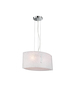 Elisa Μοντέρνο Κρεμαστό Φωτιστικό Μονόφωτο με Ντουί E27 σε Λευκό Χρώμα Trio Lighting 312200200