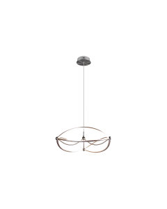 Charivari Μοντέρνο Κρεμαστό Φωτιστικό με Ενσωματωμένο LED σε Ασημί Χρώμα Trio Lighting 321210107