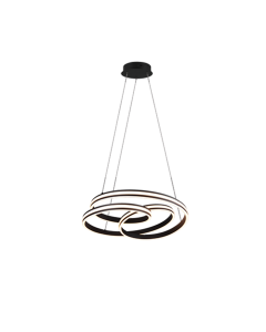 Yara Μοντέρνο Κρεμαστό Φωτιστικό με Ενσωματωμένο LED σε Μαύρο Χρώμα Trio Lighting 326210132