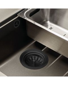 Βαλβίδα Νεροχύτη με Υπερχείλιση 3 1/2'', Black Matt  670-400