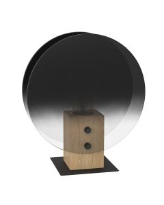 Πορτατίφ 22xH25cm Μέταλλο Μαύρο-Γυαλί Eglo Millena 390143
