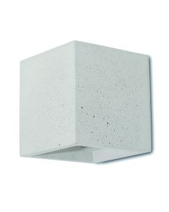 Απλίκα Concrete Τσιμέντο Επίτοιχη Up-Down 115x115xH115mm Μονόφωτη 1xG9 Viokef Cube 4096902