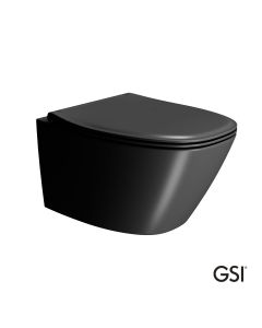 Λεκάνη Κρεμαστή MODO+/54 Swirlflush με κάλυμμα Slim Soft Close MS84C, GSI Ardesia  841500SC-401