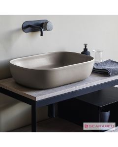 Νιπτήρας Πορσελάνης Glam 56x39 Scarabeo sand  1804-510