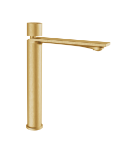 Μπαταρία Νιπτήρα Ψηλή με Βαλβίδα Clic Clac Armando Vicario Halo Gold Brushed 515041-201