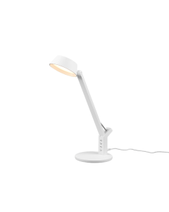 Ava Φωτιστικό Γραφείου LED με Σπαστό Βραχίονα σε Λευκό Χρώμα Trio Lighting 523090131