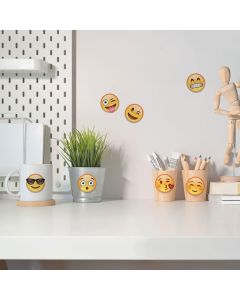 Emoji αυτοκόλλητα τοίχου Ango 59014