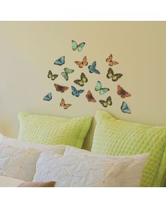 Colourful Butterflies αυτοκόλλητα τοίχου βινυλίου S Ango 59455