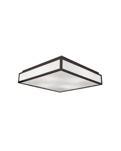 Πλαφονιέρα Τρίφωτη 3xE27 max 18w Wenge L300X300mm Figaro Viokef 4118001